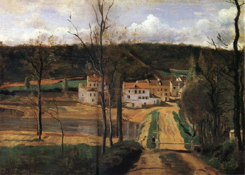 Corot Camille The houses of cabassud oil painting picture